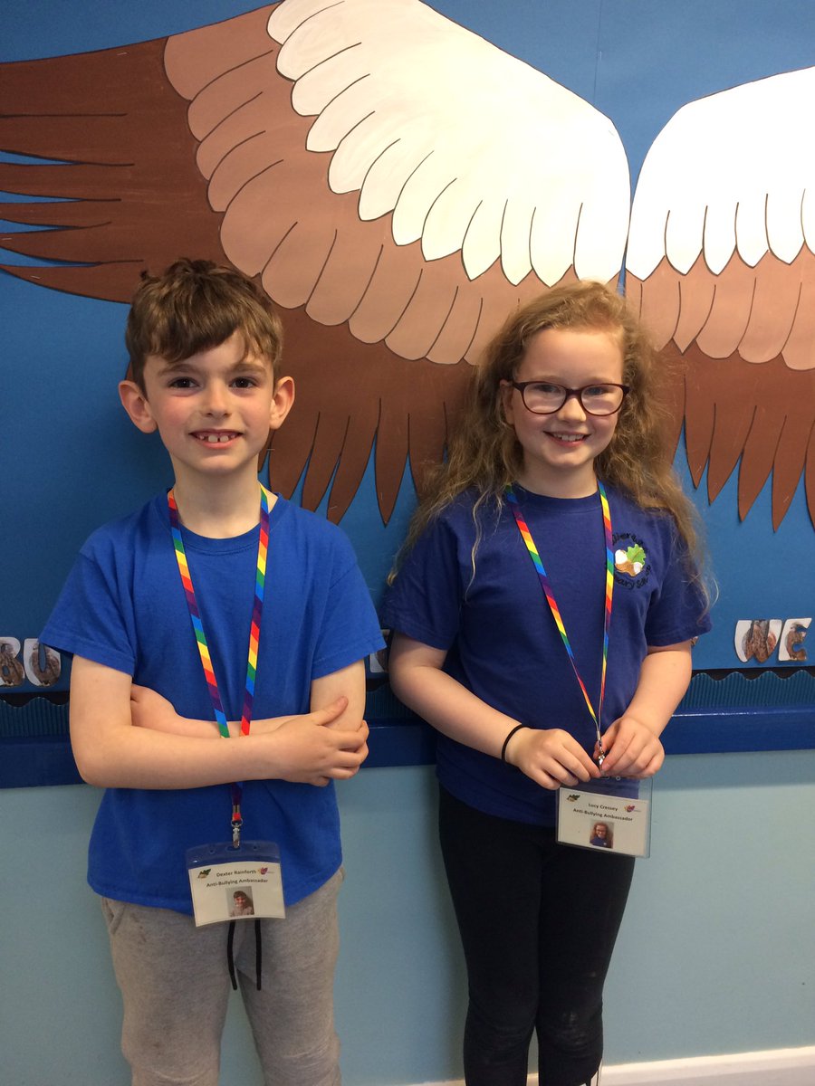 MissC73142296's tweet photo. The Kestrels are very proud of two people in our class as they have become anti-bullying ambassadors for the school!! Well done guys 😊😊 #proudteacher https://t.co/tdtqMZWbKe