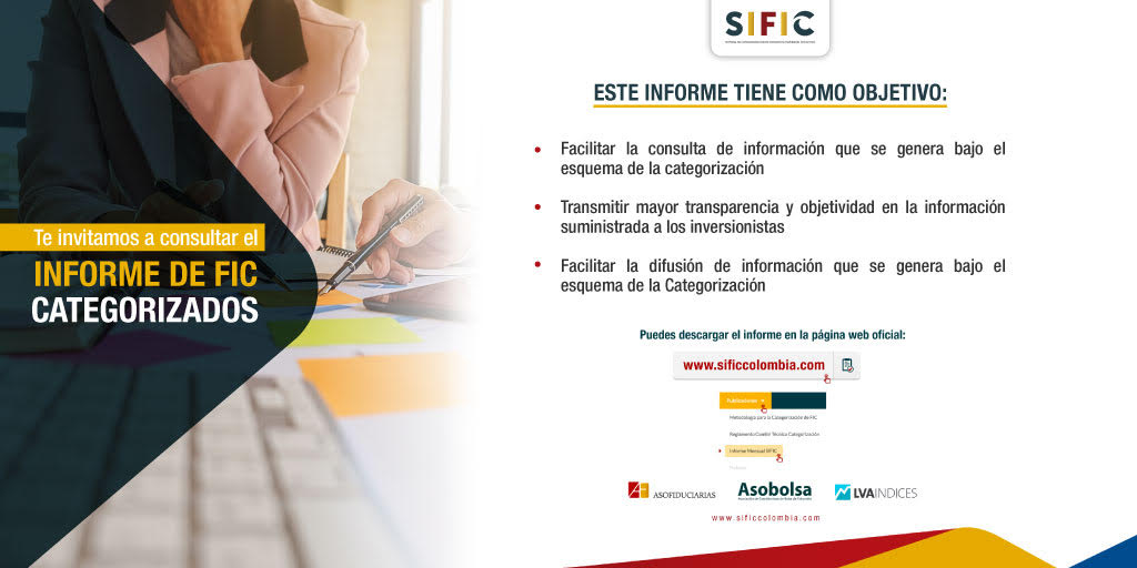 Asobolsa's tweet photo. ¿Sabes cuál ha sido el comportamiento de los Fondos de Inversión Colectiva FIC en los últimos meses? Te invitamos a consultar los informes mensuales con las estadísticas de estos instrumentos a través de #SIFIC.
Aquí: https://t.co/Ah3MBtvfJl https://t.co/ARiYkjDiMf