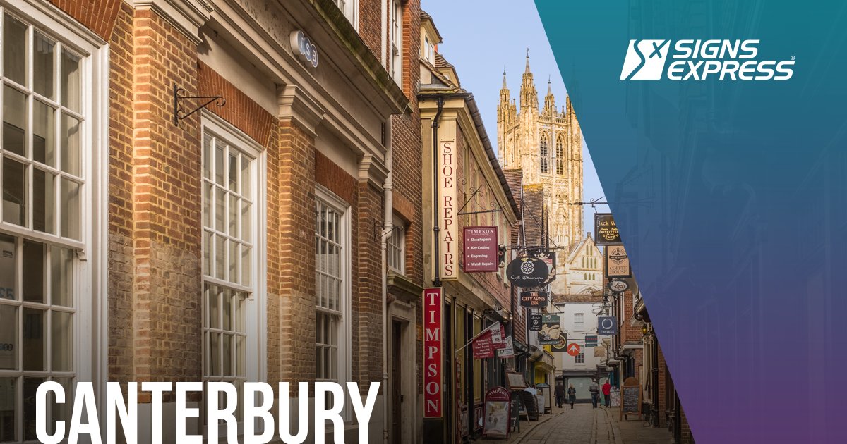 SignFranchising's tweet photo. We’ve got an exciting #business opportunity in #Canterbury, supporting a diverse range of local companies on their signage, from window displays to 3D installations.

Over 14,000 potential clients, plus full business support. Details here: https://t.co/NzfxSDI9xU https://t.co/7Ri11OcQ08