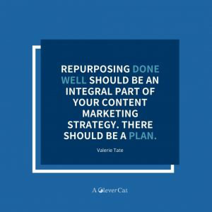 aclevercat's tweet photo. Stop breaking your brain to create brand-new, original content every day. Because here's the thing - content repurposing should be an integral part of your content marketing strategy. Read more: https://t.co/sw2GzKvMOe

#NoMoreOneAndDoneContent #contentrepurposing https://t.co/qyvMtAnTCF