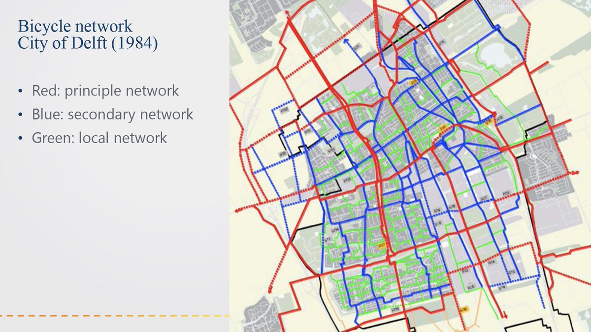 modacitylife's tweet photo. An impressive 50% of all journeys in Delft are made by bicycle. Not because of culture, climate, or topography.

But because they designed and built a dense and cohesive network of high-quality infrastructure, within reach of every origin and destination.

https://t.co/OqNZsx5Lyu https://t.co/VN8gRA4BwY