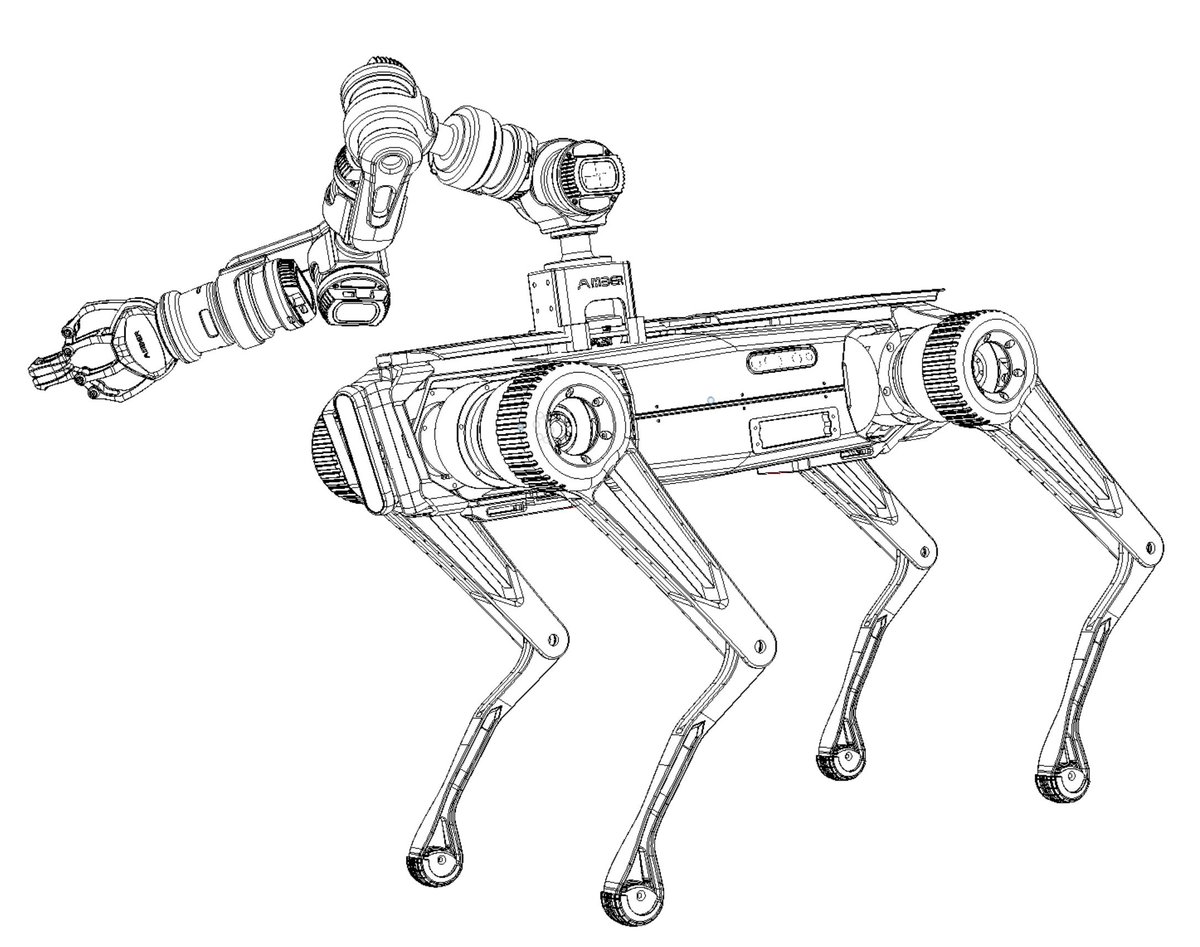 r_frojd's tweet image. The #AMBER B1 Robot Arm mounted on #k3lso

#Robotics #ros #quad #robotarm #quadruped #AmberRobotics