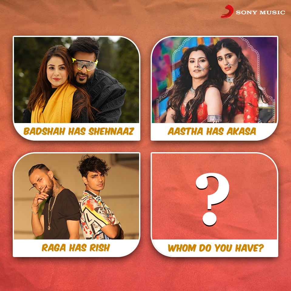 Sony Music North (@sonymusicnorth) on Twitter photo This is our BFF edition, and we have you! 😍
Tag your BFF who has always been there with you. 🥰
<a href="/ishehnaaz_gill/">Shehnaaz Gill</a> <a href="/Its_Badshah/">BADSHAH</a> <a href="/AkasaSing/">AKASA</a> <a href="/GillAastha/">Aastha Gill</a>
#bff #bffgoals #bffs #friendship #friendsforlife #aasthagill #shehnaaz #badshah #akasasing #raga #rish This is our BFF edition, and we have you! 😍
Tag your BFF who has always been there with you. 🥰
<a href="/ishehnaaz_gill/">Shehnaaz Gill</a> <a href="/Its_Badshah/">BADSHAH</a> <a href="/AkasaSing/">AKASA</a> <a href="/GillAastha/">Aastha Gill</a>
#bff #bffgoals #bffs #friendship #friendsforlife #aasthagill #shehnaaz #badshah #akasasing #raga #rish