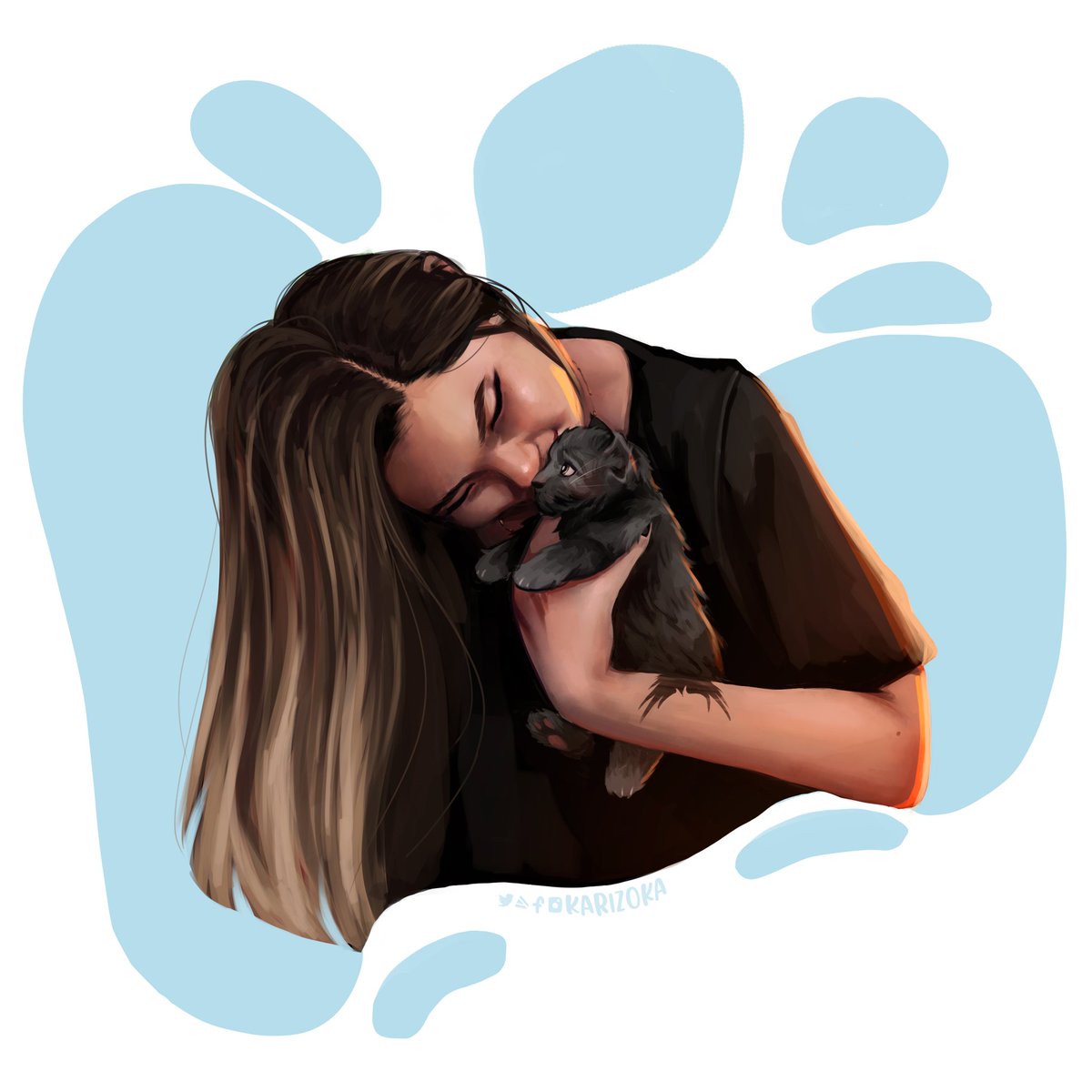 Eaii! Fiz essa comissão com mt amor e carinho para um pedido no insta. Eu amo desenhar gatinhoooos