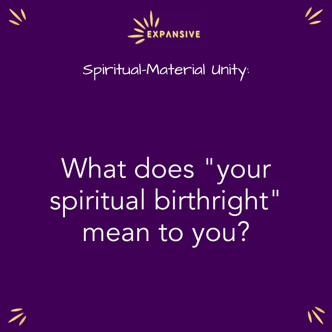 What does 'your spiritual birthright' mean to you?

If you're inspired, leave a comment, if you like it, spread the message.

#consciousness #abundance #spiritualabundance #materialabundance  #boostyourspiritualimmunity #expansivewithannagatmon #thereisnowhereelsetogobutinwards