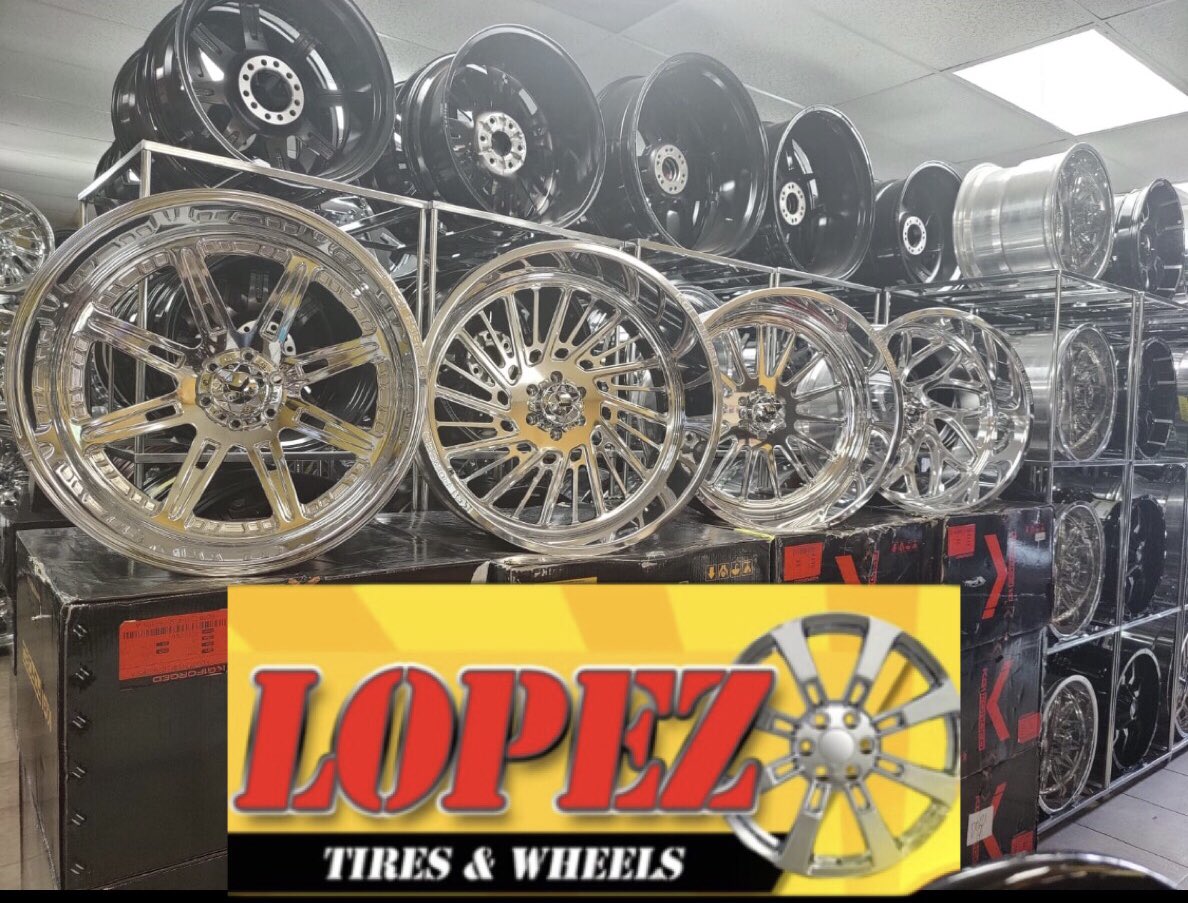 LopezTires7's tweet photo. #FORGED wheels in stock 
#LOPEZTIRESCREW
#LOPEZTIRESTEAM https://t.co/HEBzuqMIWX