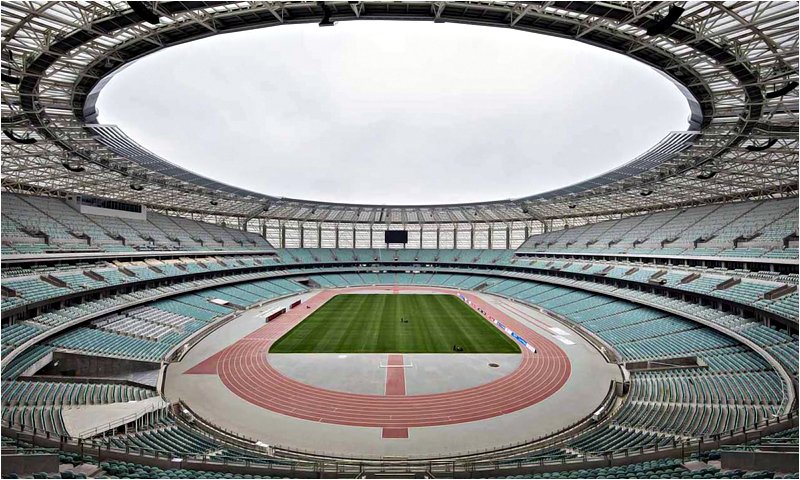 Olympic StadiumLocation:Sabunchu,  #BakuCapacity: 69,870 seats (34,935 or 50% due to COVID)Matches:Group A (Rome & Baku - 3105 km): vs  vs  vs 1 QF matchHas hosted: #UEL   Final European Games