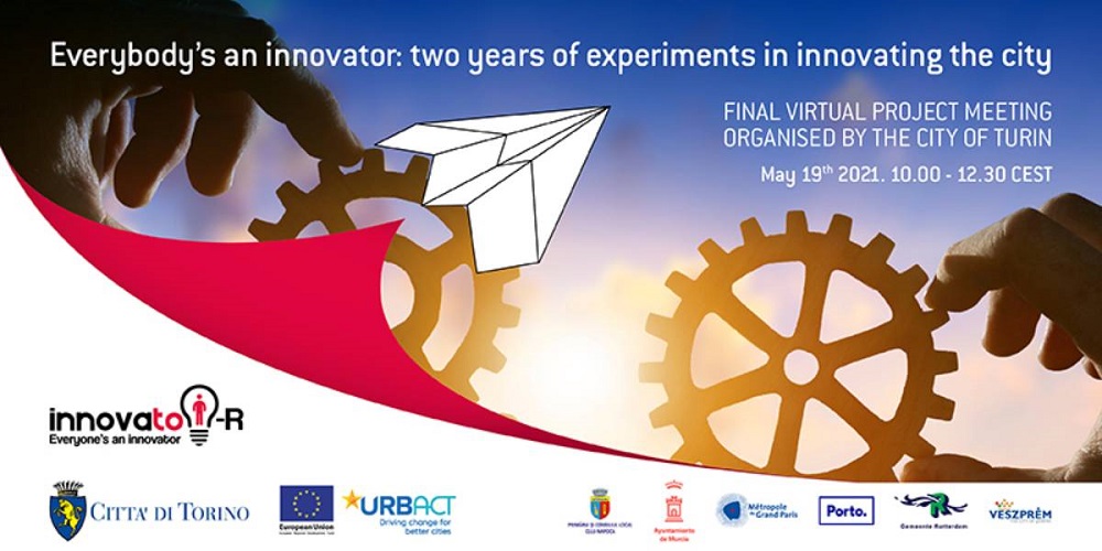 🎤𝗖𝗵𝗮𝗿𝗹𝗲𝘀 𝗟𝗮𝗻𝗱𝗿𝘆 take part as keynote speaker at the final event of the project Innovato-R "Everybody’s an innovator: two years of experiments in innovating the city"(May, 19 2021)
Join the meeting 👉bit.ly/3tmDhzI
📌Stay tuned 
#InnovatoR