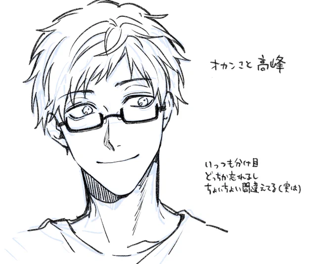 好き嫌いの感想いただいた中で高峰がわりと人気でうれしかったのでらくがき 友人に高峰は攻だと思うんですがどうですか?と言われました(残念ながらノンケ彼女持ちです) 