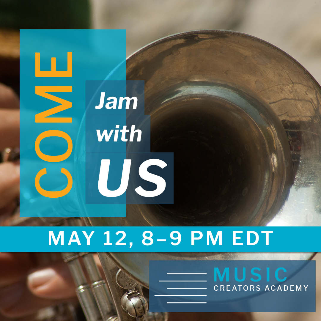 MusicCreatorsAc's tweet photo. Attention middle and high school musicians: Join us this Wednesday, May 12 for a FREE jam session and see what MCA is all about! Bring your instrument and learn more about improvisation and the creative process. 

Register now at https://t.co/8uTpuGEela. Hope to see you there! https://t.co/nzlTsMMF2R