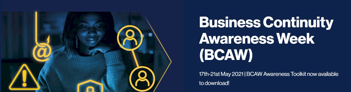 NHSCFA's tweet photo. This week is #BusinessContinuityAwareness Week or #BCAW2021 and we will be featuring some social media on this theme throughout the week as it is an important area (as we have all found out throughout the COVID 19 pandemic)
#BusinessContinuity #BCAW https://t.co/VWMviv6WfP
