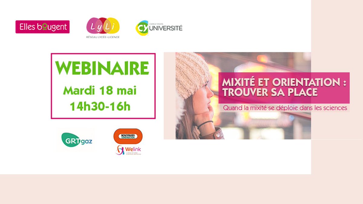 📅Lycéennes, venez tester vos connaissances le 18 MAI sur la #mixite femmes-hommes et débattre avec les étudiant.e.s de l' <a href="/UniversiteCergy/">CY Cergy Paris Université</a> sur des sujets de demain avec des marraines de @GRTgaz et <a href="/Bouygues_C/">Bouygues Construction</a> !
➡ Inscriptions buff.ly/3biYy7s
#WomenInSTEM #womenintech