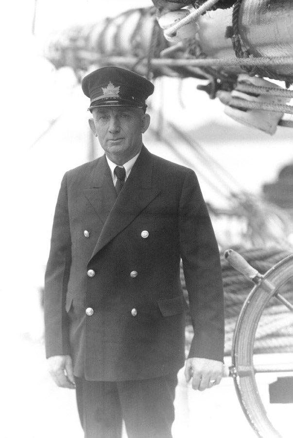 Captain Angus Walters — Fearless Skipper of BLUENOSE. 

Join us this Thursday, May 13 at 1pm ADT for our livestream exploring the life of the legendary Captain Angus Walters 🇨🇦

Streaming on Facebook Live &amp; the #Bluenose100 YouTube channel — link in bio for more!