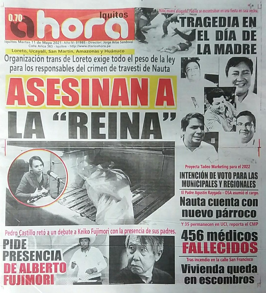ReconocimientoP's tweet photo. #ALERTA 🗣📣Nos siguen matando 📣🗣Exigimos Justicia por la compañera Reyna la violencia por identidad y expresion de genero sigue aun en tiempos de pandemia 🔴Asesinan a mujer Trans  en horas de la madrugada en la localidad de Nauta. https://t.co/izl7ByuNiF
