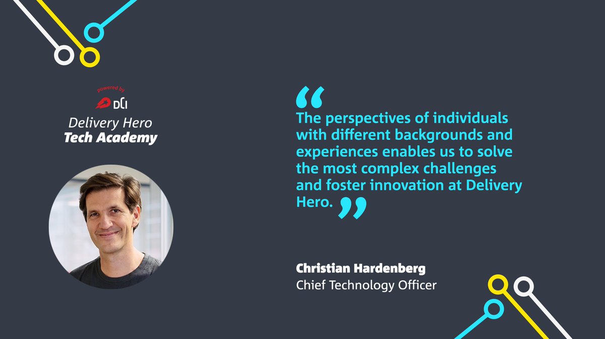 deliveryherocom's tweet photo. Delivery Hero Tech Academy🎓 is a collaboration between our D&I and Tech team.
In partnership with #DigitalCareerInstitute, the Berlin-based program is funded by #DeliveryHero & supports under-represented groups launch their career in tech.
➡️https://t.co/8x3mh1BoDc
#DHTA https://t.co/8vqMKJcUZ3