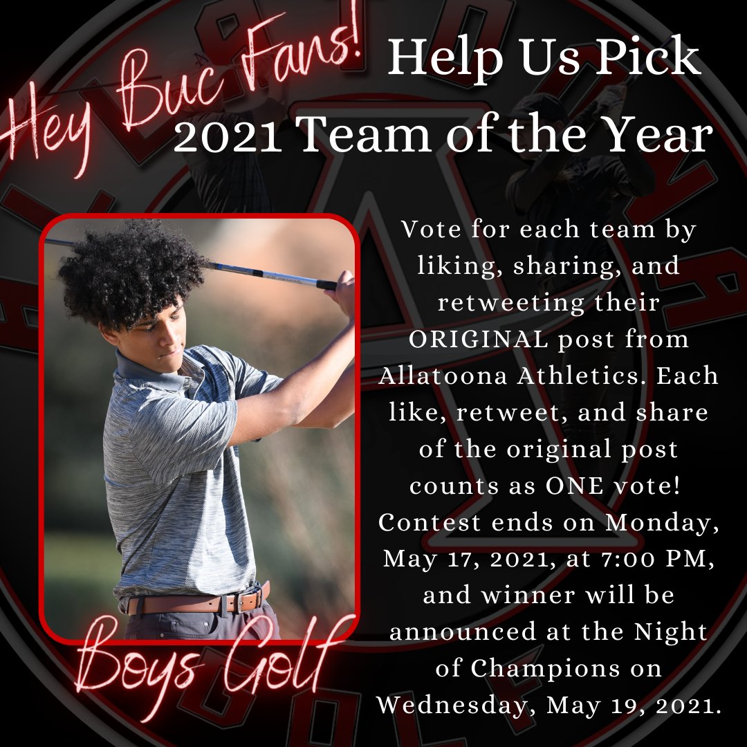 toona_athletics's tweet photo. Attention #BucNation! Help us pick #2021BucsTeamOTY - vote for your favorite one of our Bucs teams by liking, retweeting, and sharing our ORIGINAL posts on Insta, FB, and Twitter by 7:00 PM on 5/17 - #GoBucs #AnchoredInExcellence @cobbschools @cobb_sports https://t.co/2eZfEZlHOe