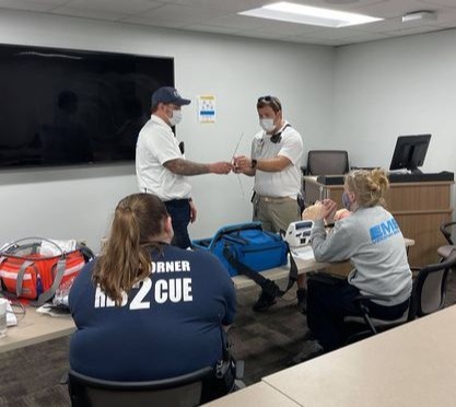 VBRescueEMS's tweet image. Training is so important and happens all the time.  Recently, Dr.  Cutchins (MD02 for the shift) held an impromptu airway training session for C shift and crews. #VBEMS #alwayslearning #traintraintrain (Photo credit: Rob Gramkowski)