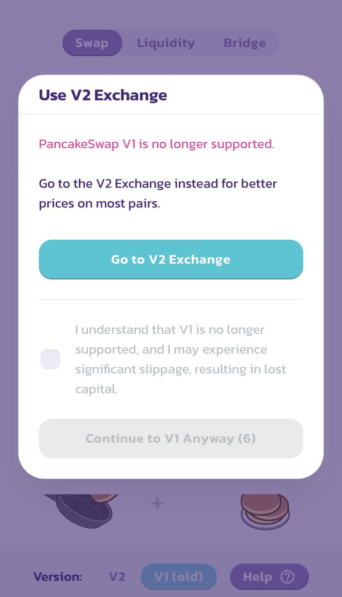 SafeFairMoon's tweet image. Hey @PancakeSwap, don’t you think you should consider backwards compatibility? What about all the tokens with locked liq in v1 and less in v2? Are you aware that your users will experience ‘significant slippage’ on v2 then? #BSC #DeFI #BinanceSmartChain #PancakeGate #PancakeSwap