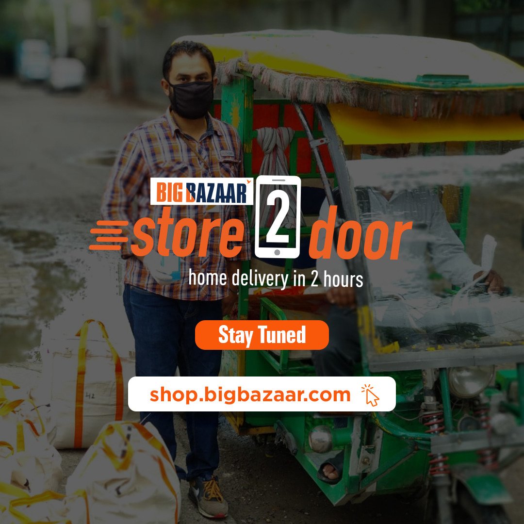 BigBazaar's tweet photo. #StoreToDoor launching tomorrow. Stay Tuned! https://t.co/swIZB5UFjT https://t.co/GgUKm4GI0s