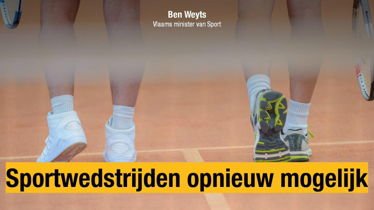 Meer sportmogelijkheden vanaf 9 juni. 
Amateursportwedstrijden worden weer mogelijk en ook de fitnesscentra kunnen weer open. Goed nieuws voor iedereen die dit gemist heeft.

<a href="/JanJambon/">Jan Jambon</a> 
#overlegcomite
