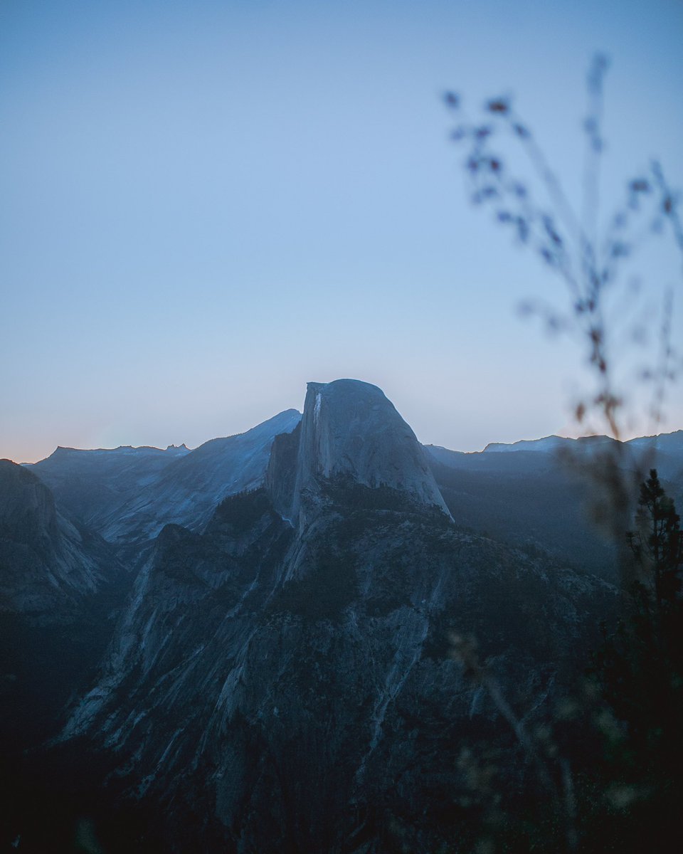 blue hour in yosemite