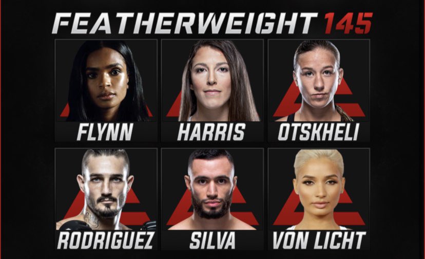 Featherweights:
▪️ C.C. Flynn
▪️ Catherine Harris
▪️ Rebecca Otskheli
▪️ Kenneth Rodríguez 
▪️ Francisco Silva
▪️ © Fran von Licht