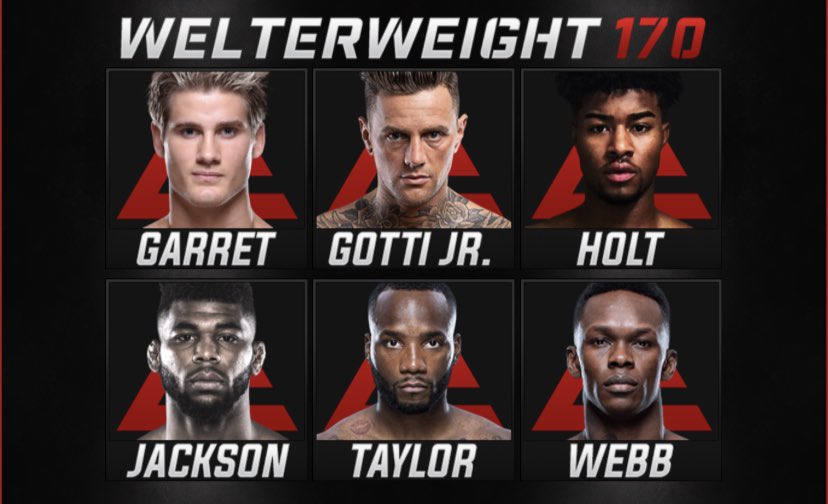Welterweights:
▪️ Garfield Garret
▪️ Silvio Gotti Jr. 
▪️ Royal Holt
▪️ D’Ante Jackson
▪️ Kelvin Taylor
▪️ © Derrius Webb