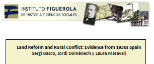 EvaFern80498349's tweet photo. New Figuerola working paper!!
Land reform and rural conflict: evidence from 1930s Spain, by Basco, Domènech and Maravall 
https://t.co/noM48QdeAL https://t.co/WzmhLgXcMf