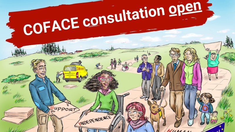 COFACE_EU's tweet photo. 📢 We are launching a public consultation to collect good practices to show the shift towards a meaningful #inclusion in Europe.

Take 5 minutes &amp; share your experience in 15 different languages. 

📝👉https://t.co/7OIXFbbW2X

#BeTheSHIFT #DisabilityRights https://t.co/1DQ1MnVH4q