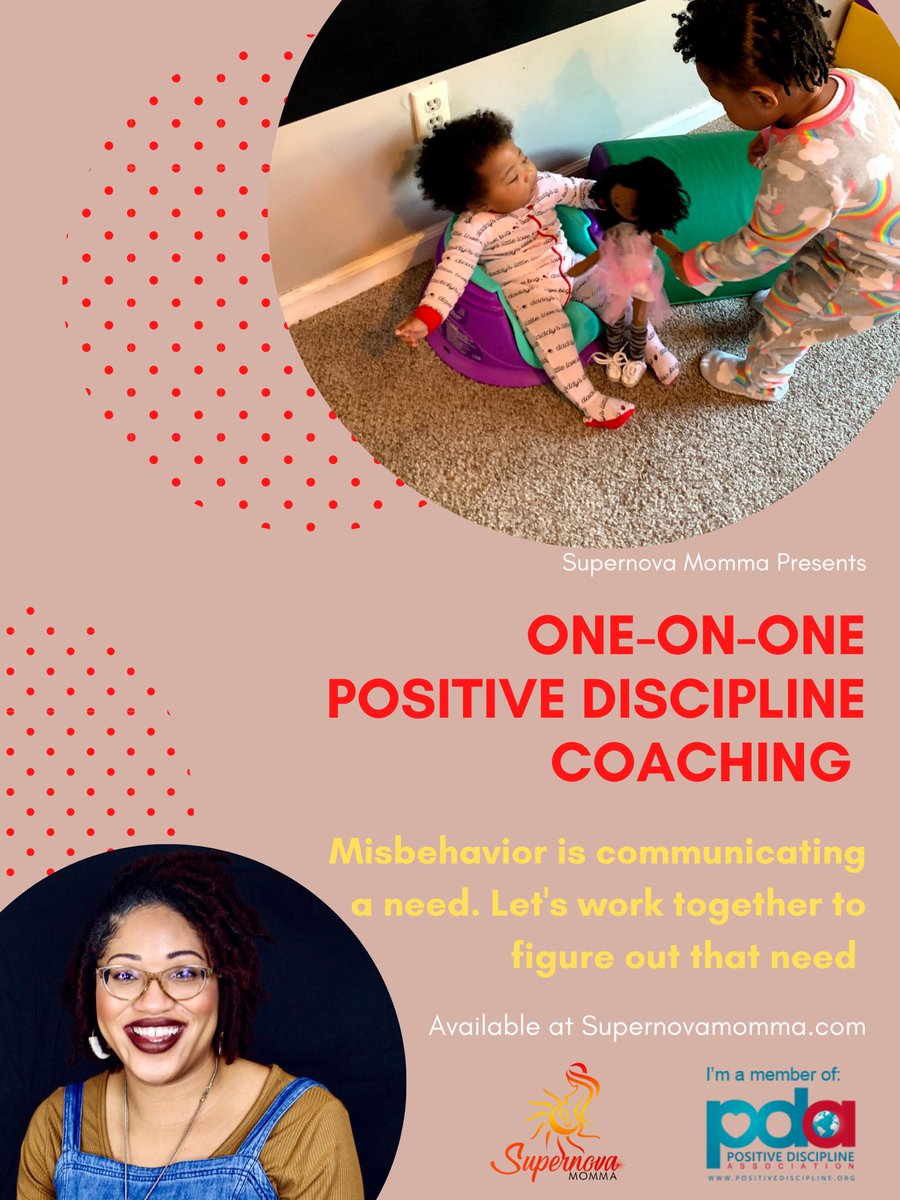 I also offer One-on-One Parent consultation for Positive Discipline, New Parents, and Parents or Villagers of Autistic Children  https://supernovamomma.com/one-on-one-coaching/