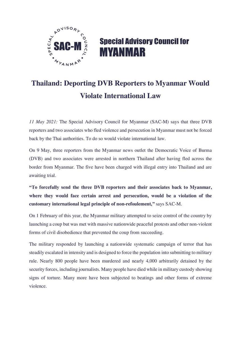 AunngHarry's tweet photo. We request #Thailand government not to deport DVB journalists who got arrested for illegal entry. If you deport them, they will be tortured and abducted by Myanmar Junta for sure. We urge to consider for their freedom.  HELP JOURNALISTS #SaveDVBJournalists https://t.co/Hsdq5wDWld