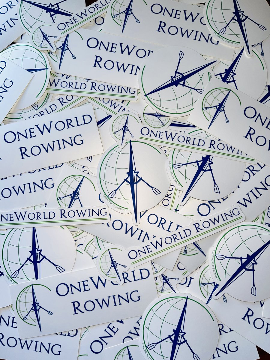 OneWorldRowing's tweet image. Sticker inventory 📈📈📈
