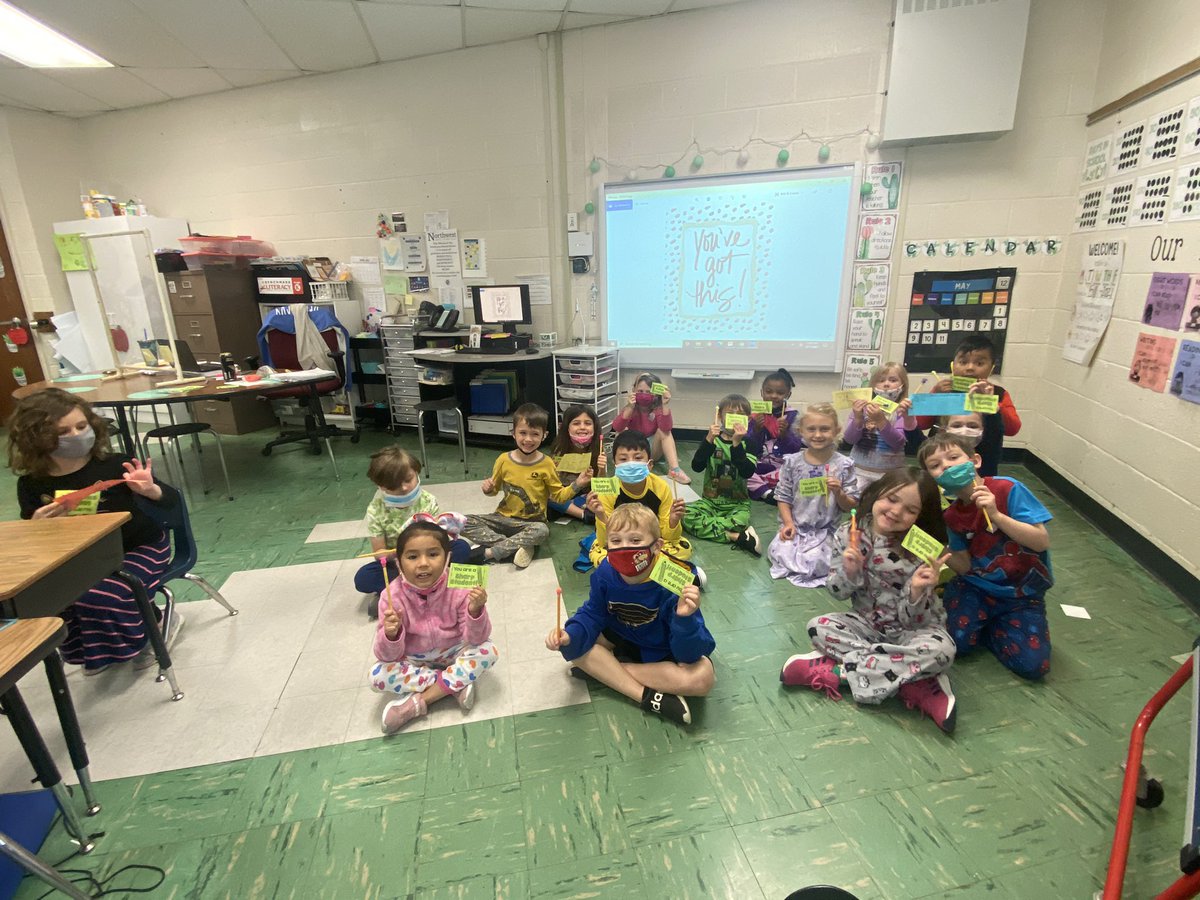 We love our pencils and erasers from our 4th grade buddies in @giannacaruso3 class! 💕😊 These kiddos are ready to rock their i-ready test!