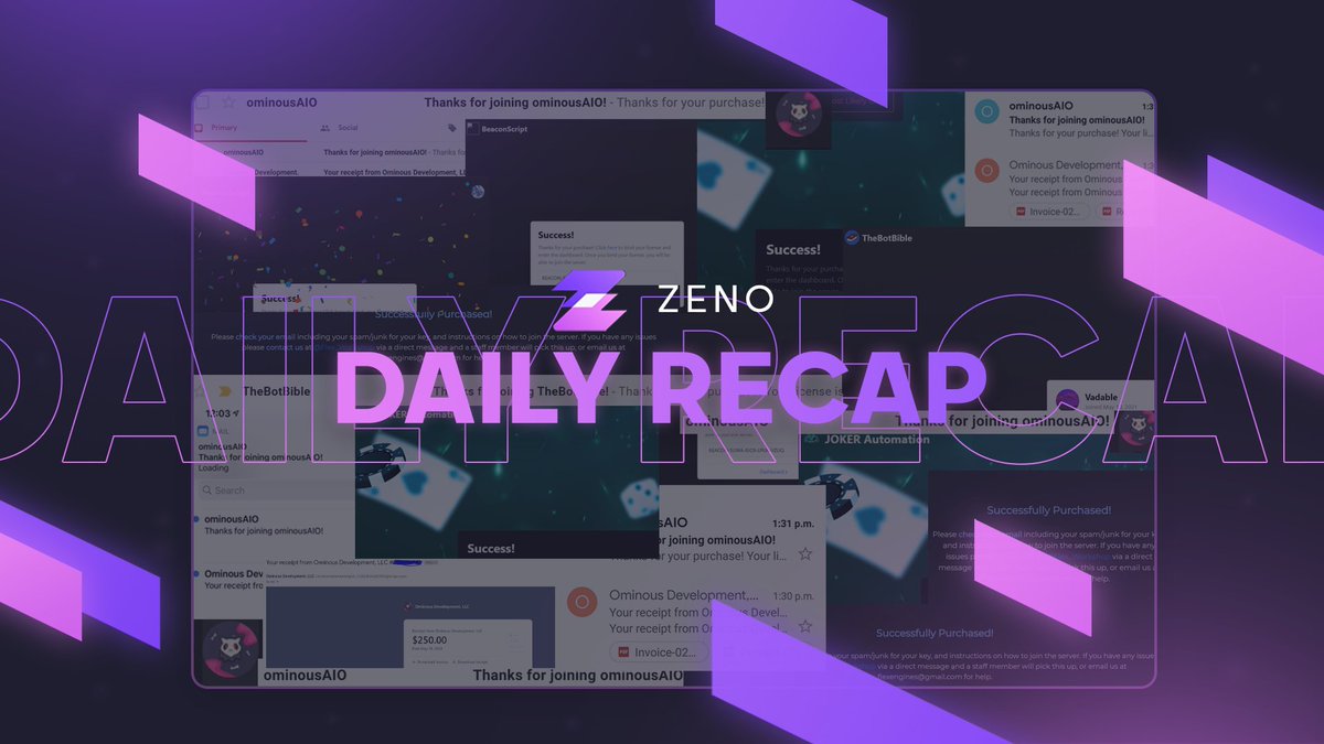ZenoAIO's tweet photo. Yesterday was a blast! 😜

∙8+ OMINOUS copies + other misc products

Members are now equipped with the BEST retail bot. 

2 words. Built. Different. https://t.co/kBJtEiFHKN