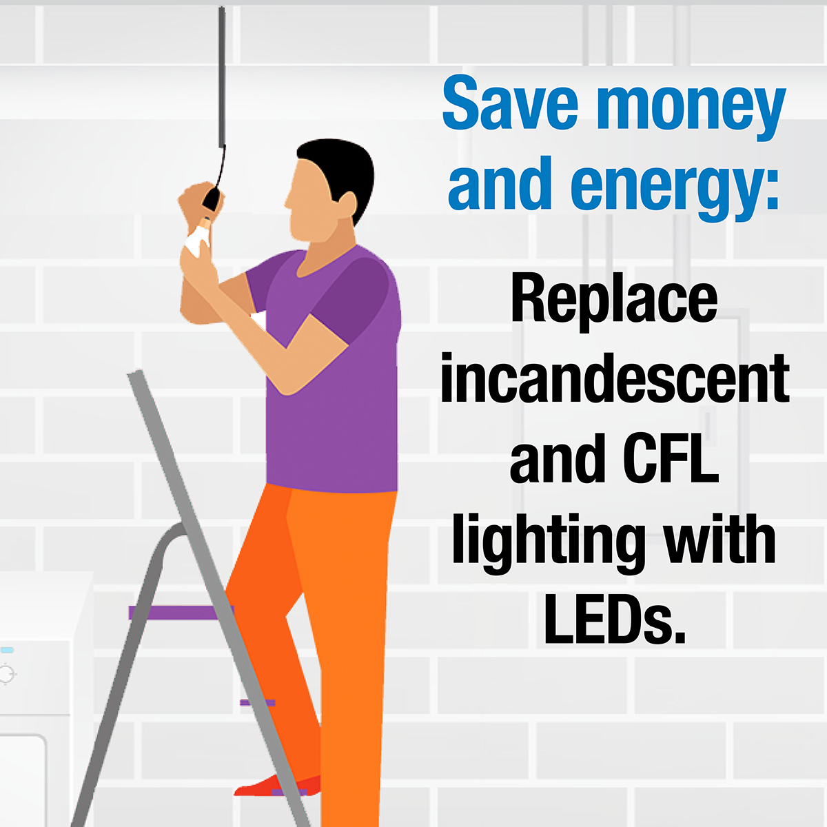 LEDs last significantly longer than standard incandescent bulbs and use a fraction of the energy.