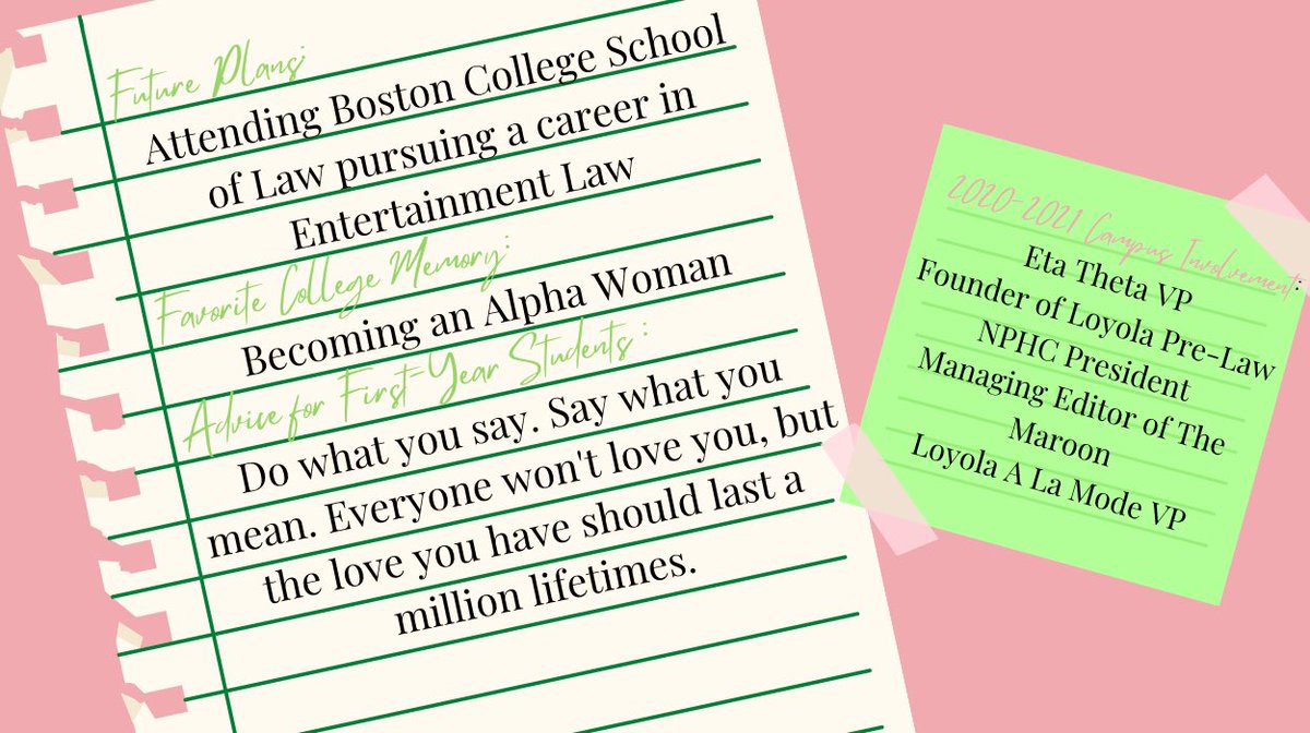EtaThetaAKA's tweet photo. Soror Praise, we thank you for your work within the chapter and also within the Loyola community. Your big heart and hard working spirit will carry you far. Always remember your Eta Theta family is with you forever and always. 💕 https://t.co/HqXfBwBfkf