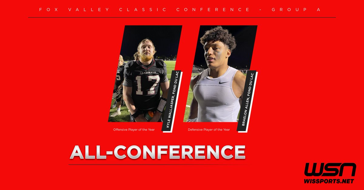 The Fox Valley Classic Conference spring football all-conference is posted.

Fond du Lac's Kyle Walljasper named Offensive Player of the Year

Fond du Lac's Braelon Allen named Defensive Player of the Year

wissports.net/page/show/6017… #wisfb