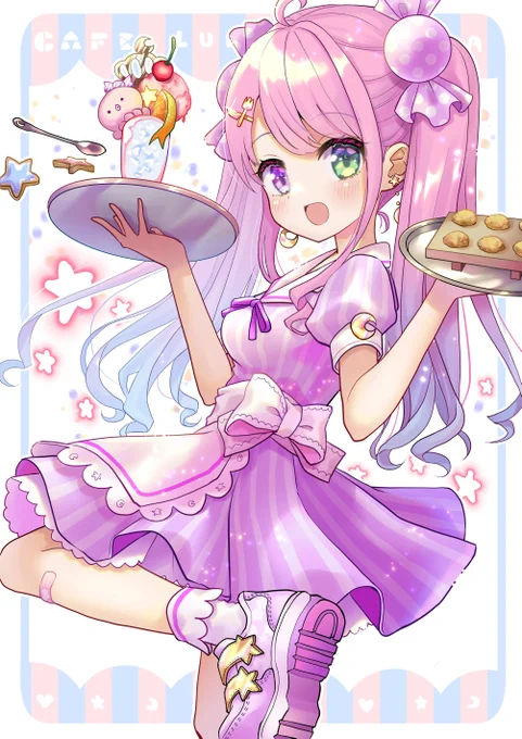 #ルーナート 

CAFE🌙LUNA
ウェイトレスルーナ姫様🍬💕 