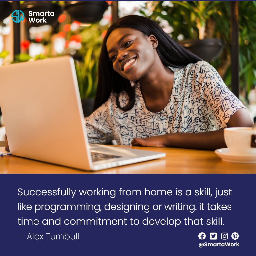 SmartaWork's tweet photo. Successfully working from home is a skill. 👌👍👩‍💻👨‍💻

#Smartawork #Remotework #Tuesday #Hiring #connectivity #Smartawork #worldofwork #connectwithus #Excitingnews #Connectingafricantalents #hiring #futureofwork #careers #workfromhome https://t.co/5JXifU9DG5