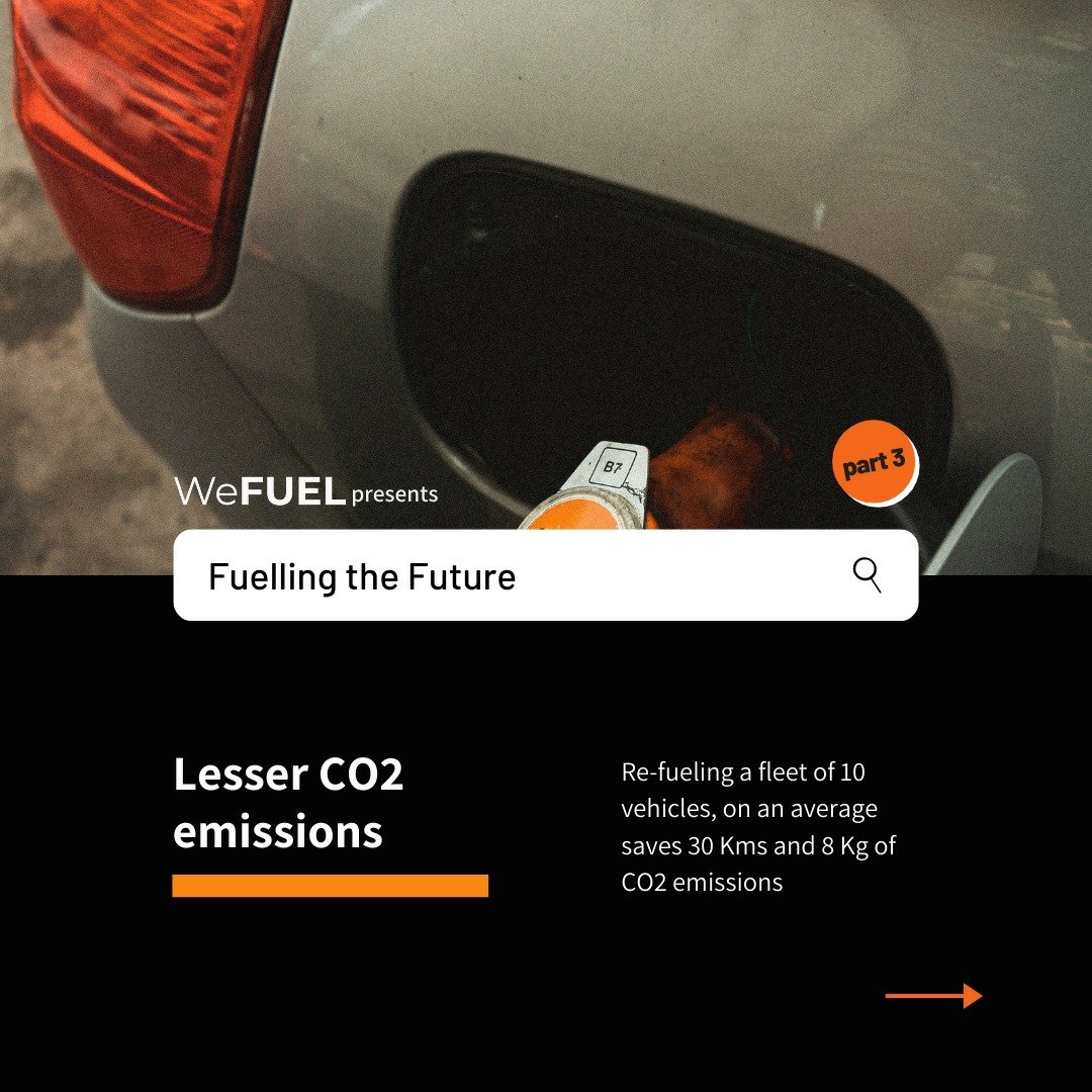 we_fuel's tweet photo. Dead Mileage not only costs us extra money but also every single litre of fuel spent involves CO2 emissions.
We work toward eliminating this dead mileage by delivering fuel at your doorstep.

To know more visit https://t.co/Lffhh6iJ4N

#WeFUEL #fuelingthefuture #DeadMileage #fuel https://t.co/4q7vpcsj4c