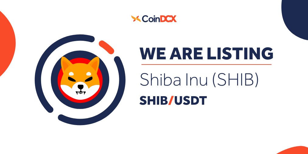 SHIBA INU (SHIB) on CoinDCX App at 06:00 PM (IST) on November 12, 2021
