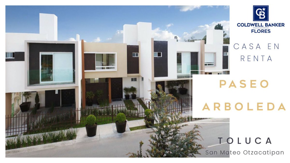 🏠 Casa en RENTA
📍 Paseó Arboleda, Toluca
#inmobiliaria​​​ ​ #toluca​#ColdwellBankerFlores​ #paseosrboleda