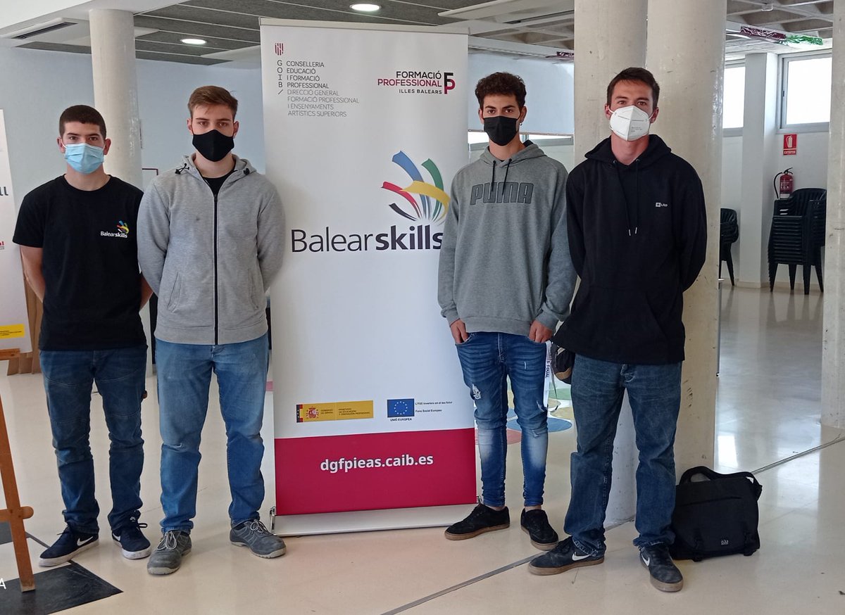 EDUN_IB's tweet photo. Ja tenim un altre guanyador de la de competició  dels #Balearskills.
En la modalitat de Refrigeració i aire condicionat competirà a l' SpainSkills, en Joan Tormo Rebassa, de l'IES Politècnic 
Demà continuarem a l'IES Calvià, amb l'Skill de Recepció Hotelera. 
#Spainskills #FPIB https://t.co/Mmq9WFJ1bY