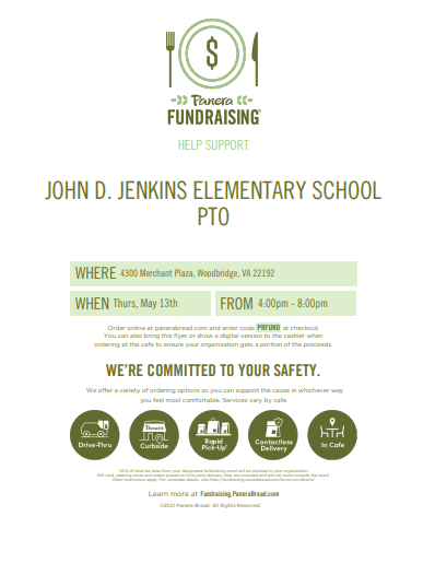 SPIRIT NIGHT at Panera Bread Thursday May 13th