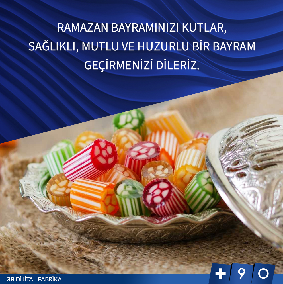 Ramazan Bayramınızı kutlar, sağlıklı,
mutlu ve huzurlu bir bayram geçirmenizi dileriz.

#3BDijitalFabrika #makeitbetterfaster #iyibayramlar