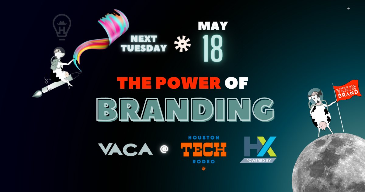 vacadesignco's tweet photo. Yeehaw! Next week at the Houston Tech Rodeo 🚀 - https://t.co/5cVfopeNlo https://t.co/PqvNFiHvkA