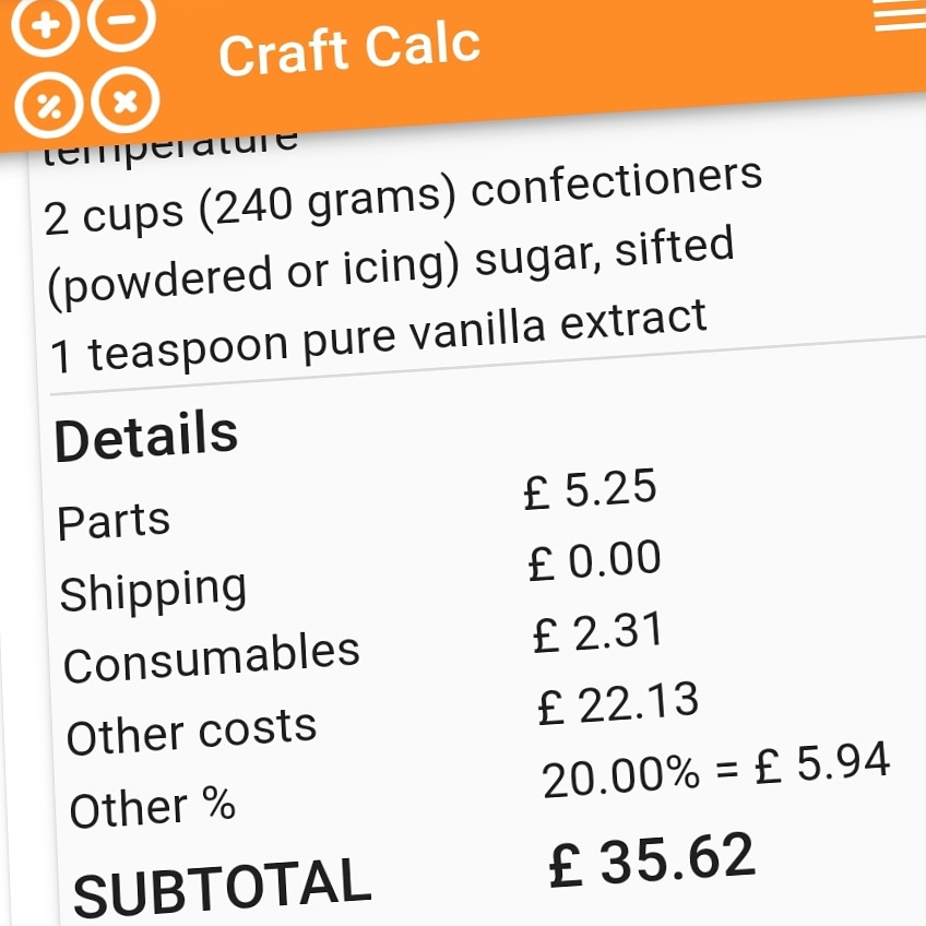CraftCalc tweet picture