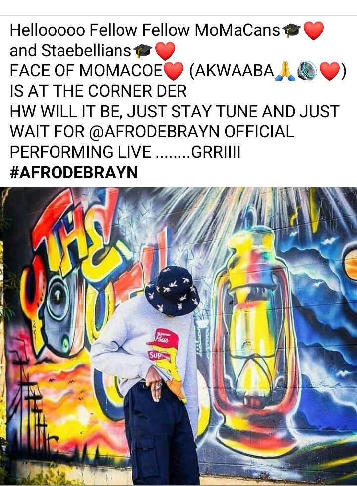 AFRODEB_OFFI6S's tweet photo. #Mountmarycollegeofeducation
#Akwaaba
#Staebell
#BlackTribe
#Afrodebrayn https://t.co/jqouvBZmLI