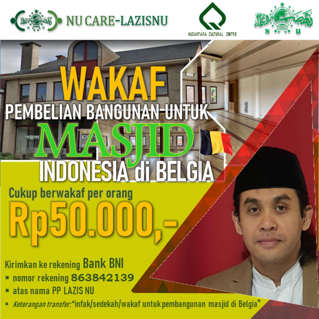 Temans. Silakan yg berkenan berwakaf utk pembelian bagunan untuk masjid di Belgia. Hanya 50 ribu per orang. Yuk! Izin tag: <a href="/Ayang_Utriza/">Ayang Utriza Yakin</a> <a href="/na_dirs/">Nadirsyah Hosen</a> <a href="/maman1965/">IG : kangmaman1965</a> @sakdiyahmaruf <a href="/na_dirs/">Nadirsyah Hosen</a> <a href="/ilhamkhoiri/">ilham khoiri</a> <a href="/Husen_Jafar/">Husein Ja'far Hadar</a> <a href="/mardiasih/">Kalis Mardiasih</a> <a href="/liesmarcoes/">Lies Marcoes</a> <a href="/n_rofiah/">Nur Rofiah</a>