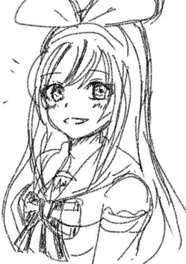 iPadのクリスタで描いたアイちゃん 